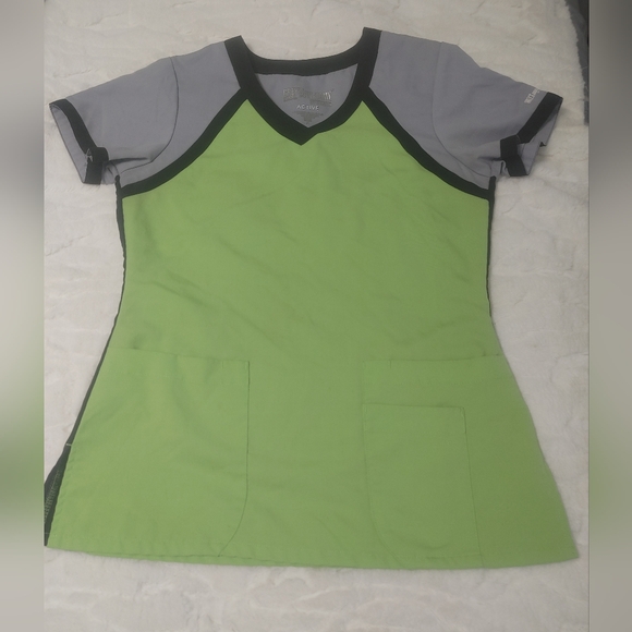 Women's Grey's Anatomy Professional Medical Scrub Wear in Mint Green and Gray S - Picture 1 of 8